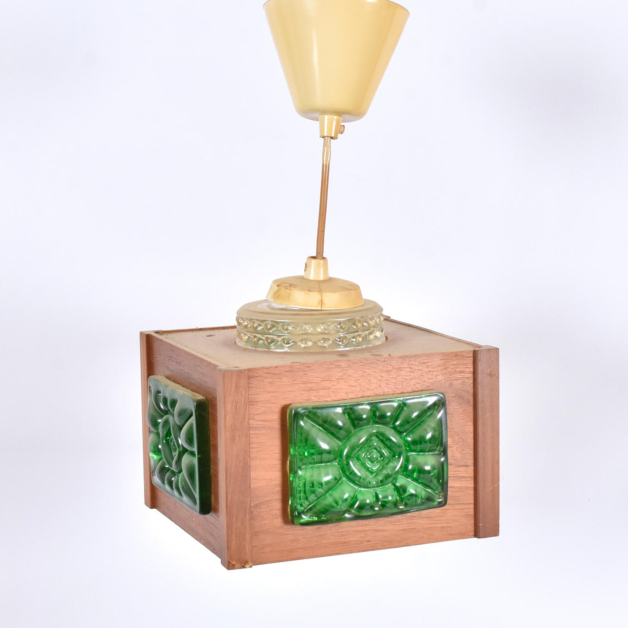 TAKLAMAPA, teak/glas, 1970-tal.