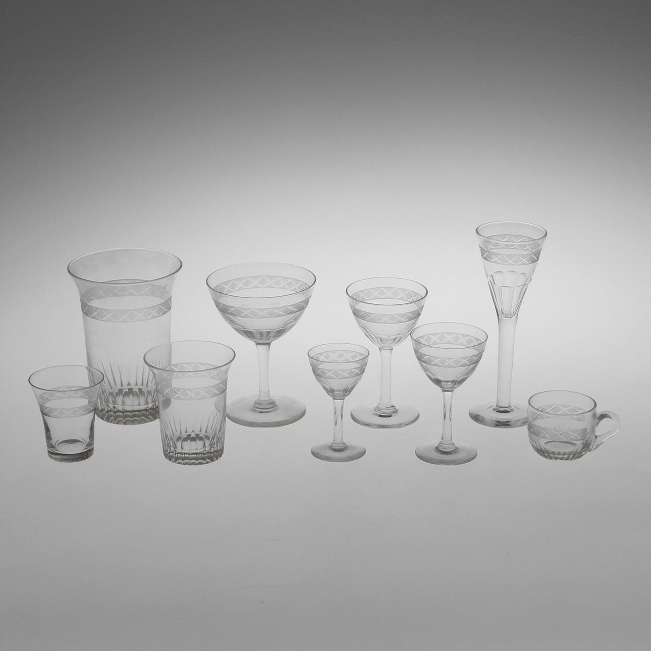 SERVIS, glas, 62 delar.