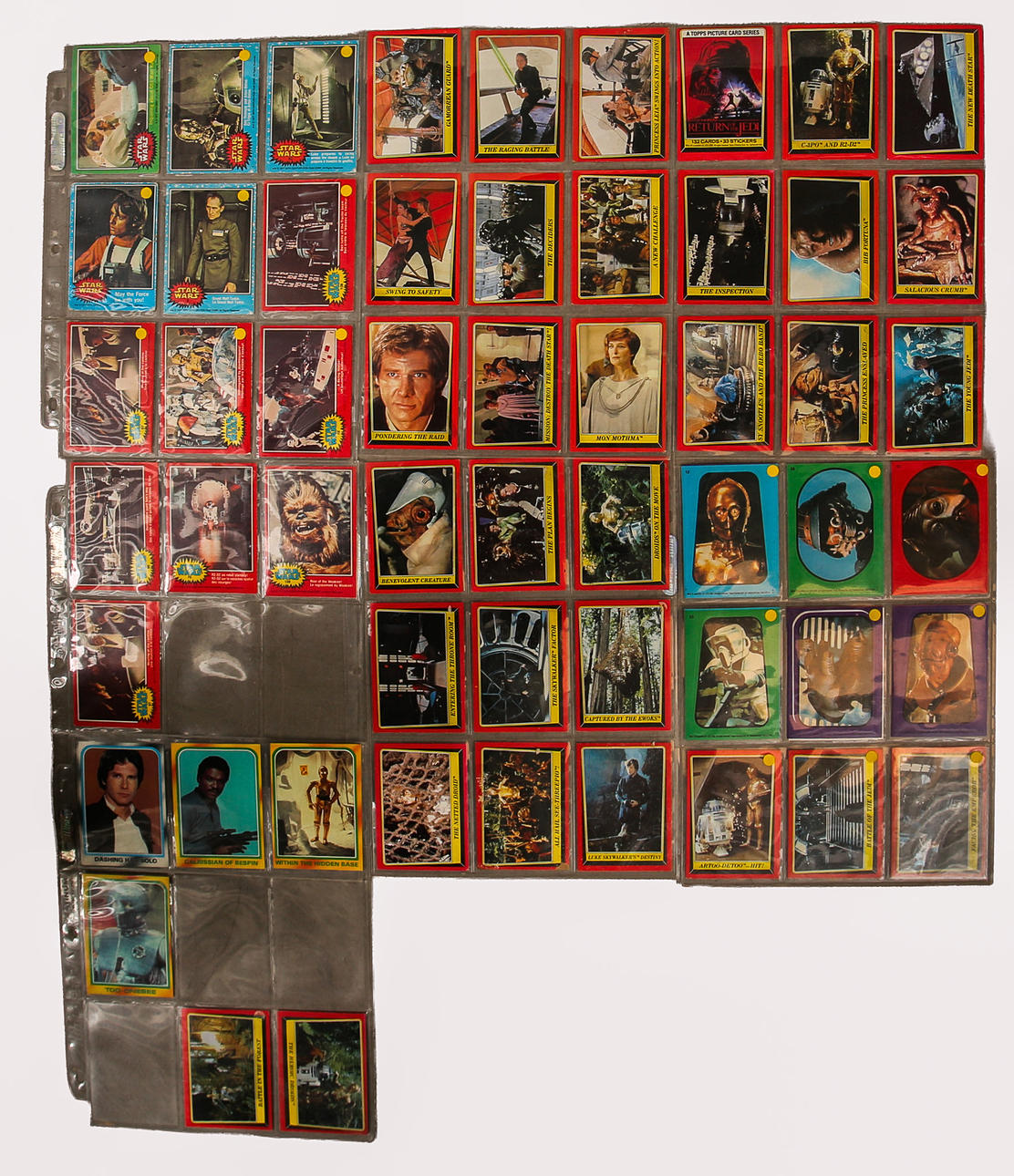 SAMLARBILDER, Topps Chewing Gum Star Wars 1977-1983.