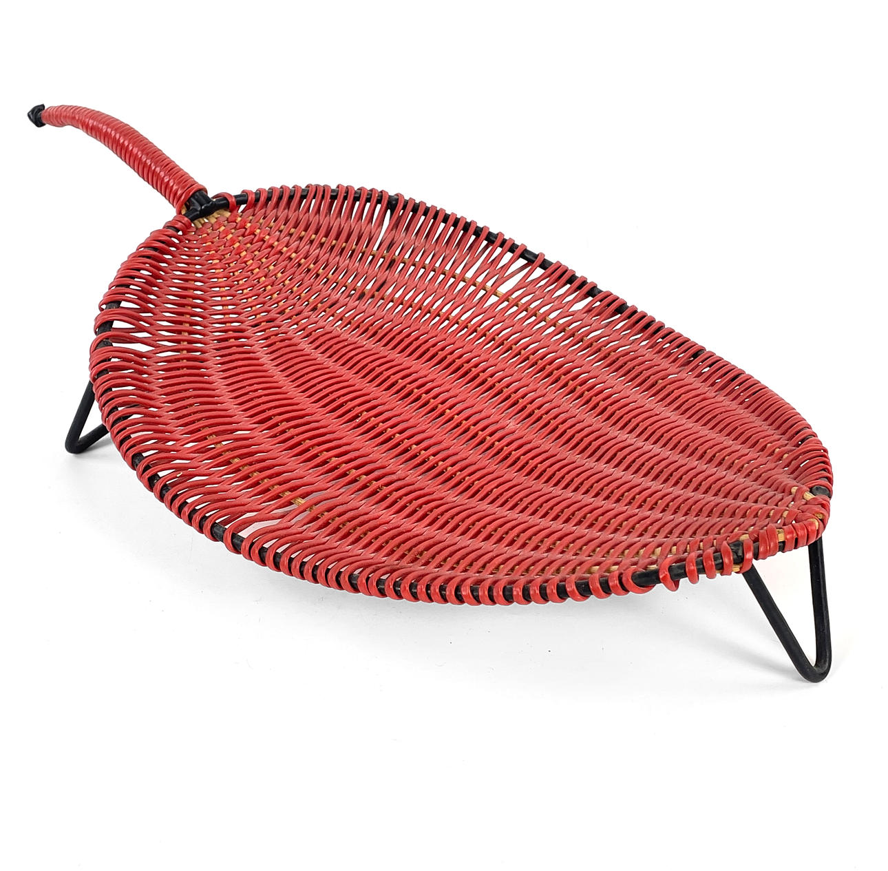 FRUKTKORG, plast/metall, stringmodell, 1900-talets mitt.