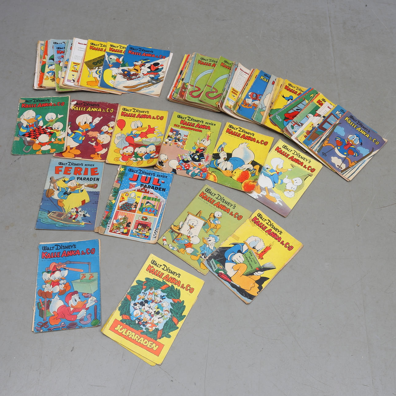 KALLE ANKA & CO, Walt Disneys serier, ca 75 st, 1952-1959.