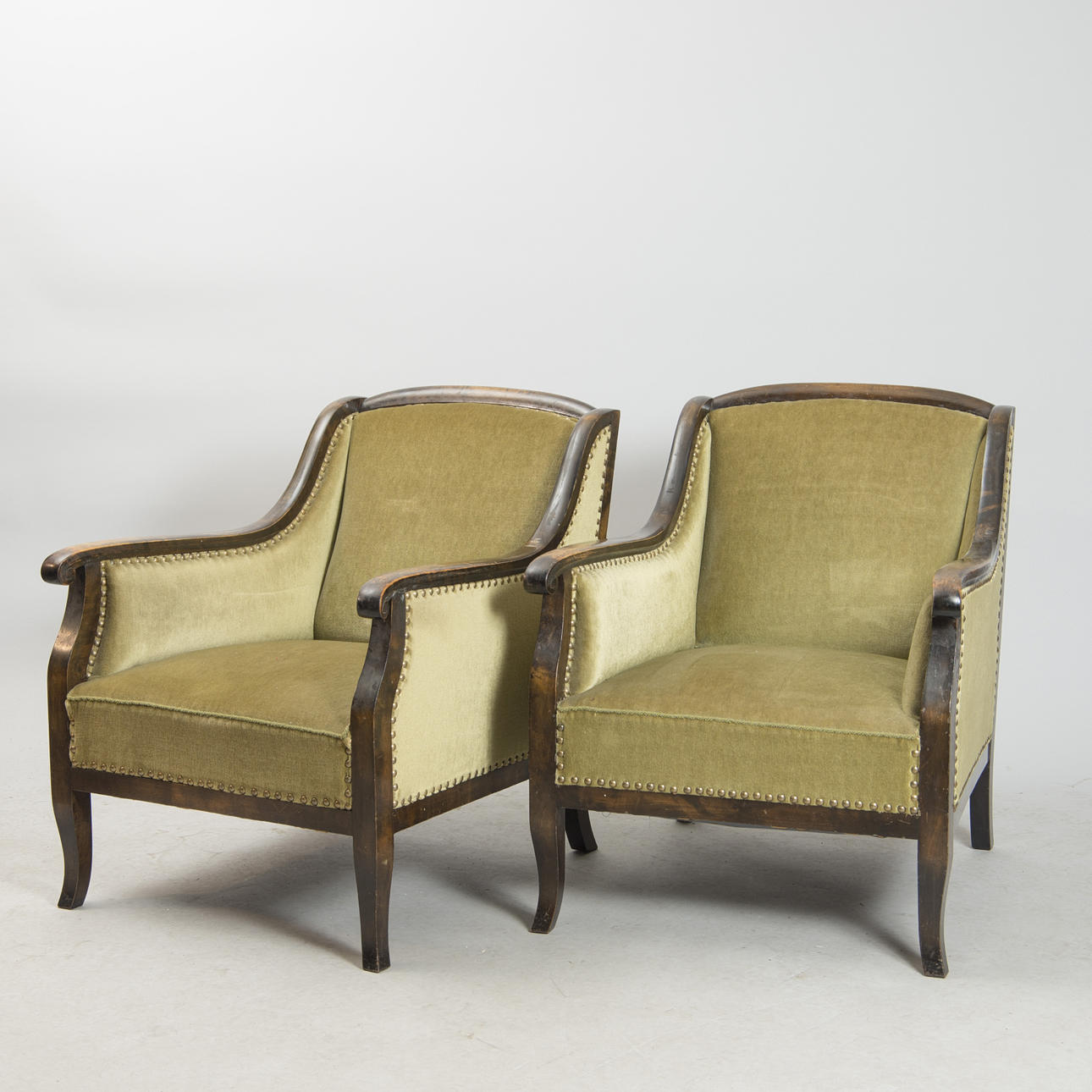 FÅTÖLJER, 1 par, 1900-talets första hälft.