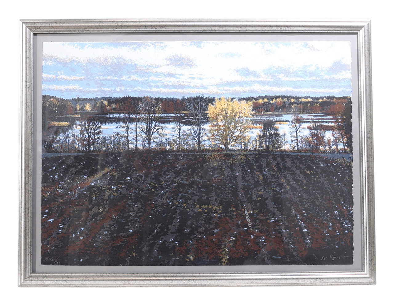 BO LARSSON. litografi, signerad.