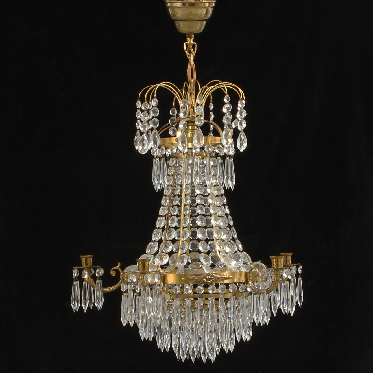 LJUSKRONA, 1900-tal, höjd 50 cm.