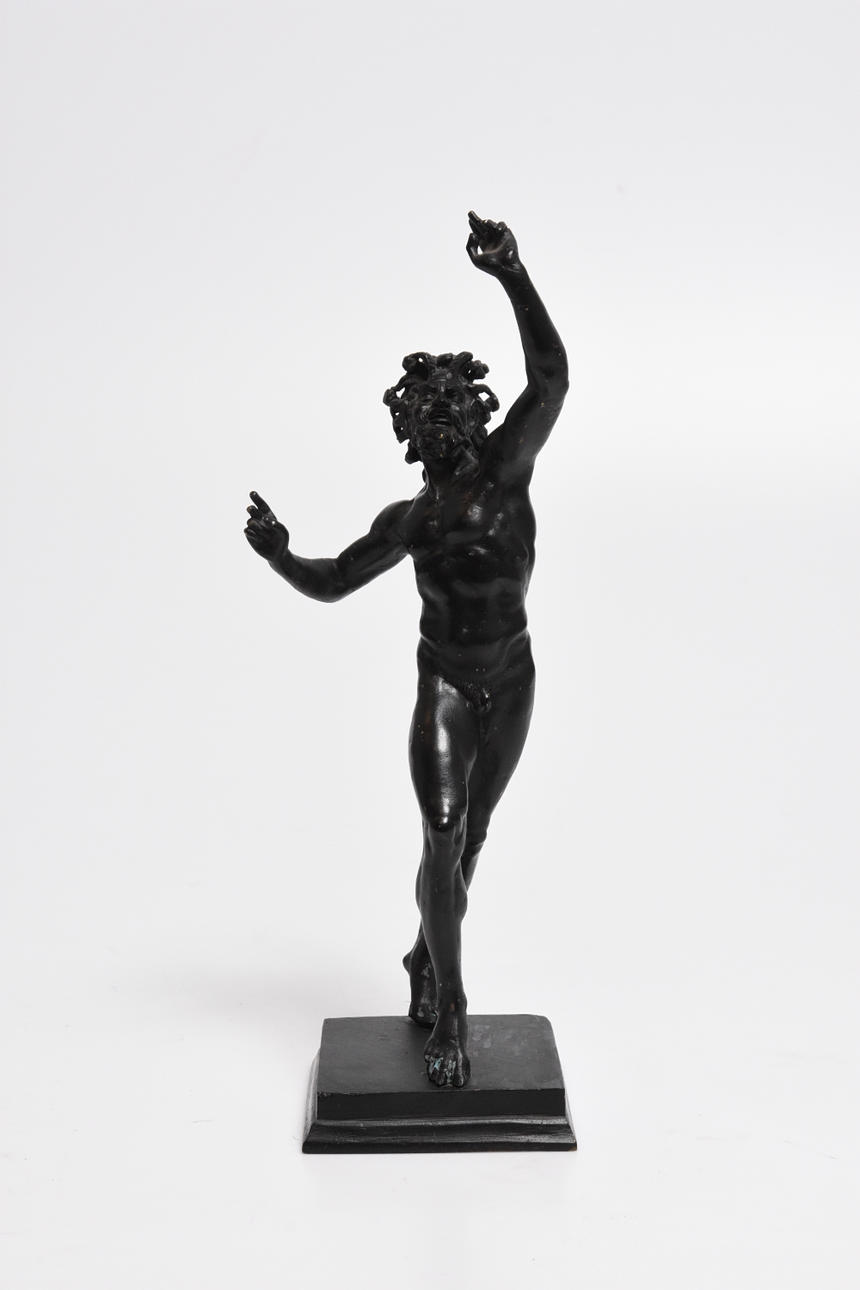 SKULPTUR brons " Dansande Faun ".