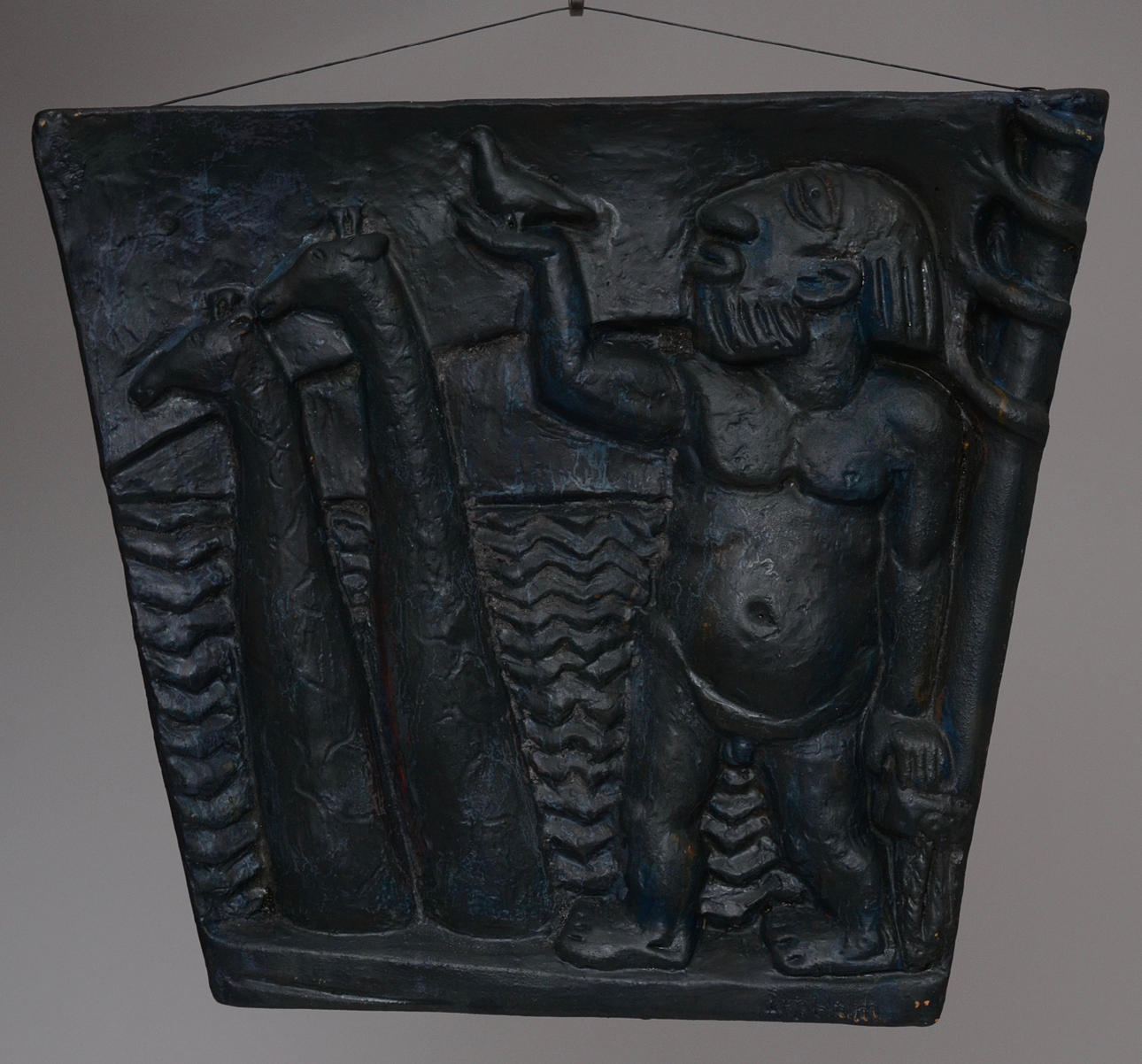 ÅKE HOLM. VÄGGRELIEF, religiöst motiv.