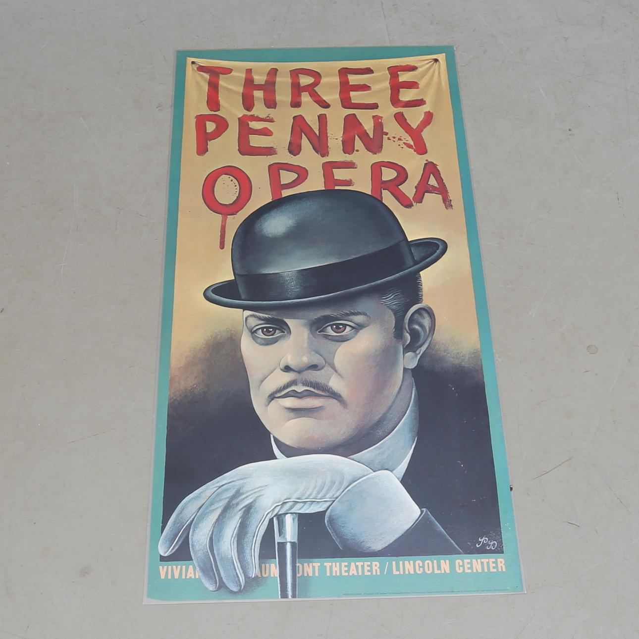 POSTER, "Three penny opera", late 20th century.