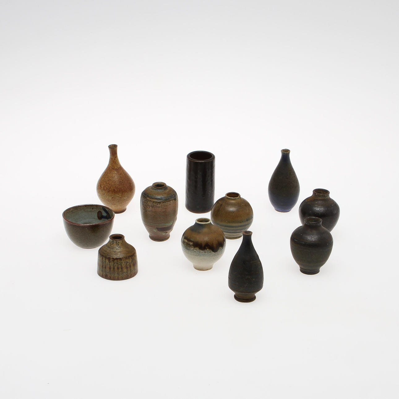 MINIATYRER, 11 st, stengods, Wallåkra.