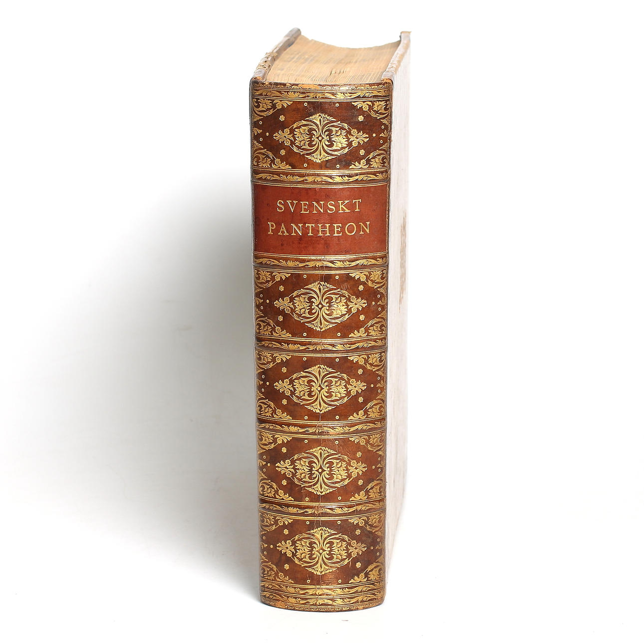 BOK,"Svenskt Pantheon", porträtt och historiska planscher efter gravyrer, Wahlström & Widstrand, 1906.