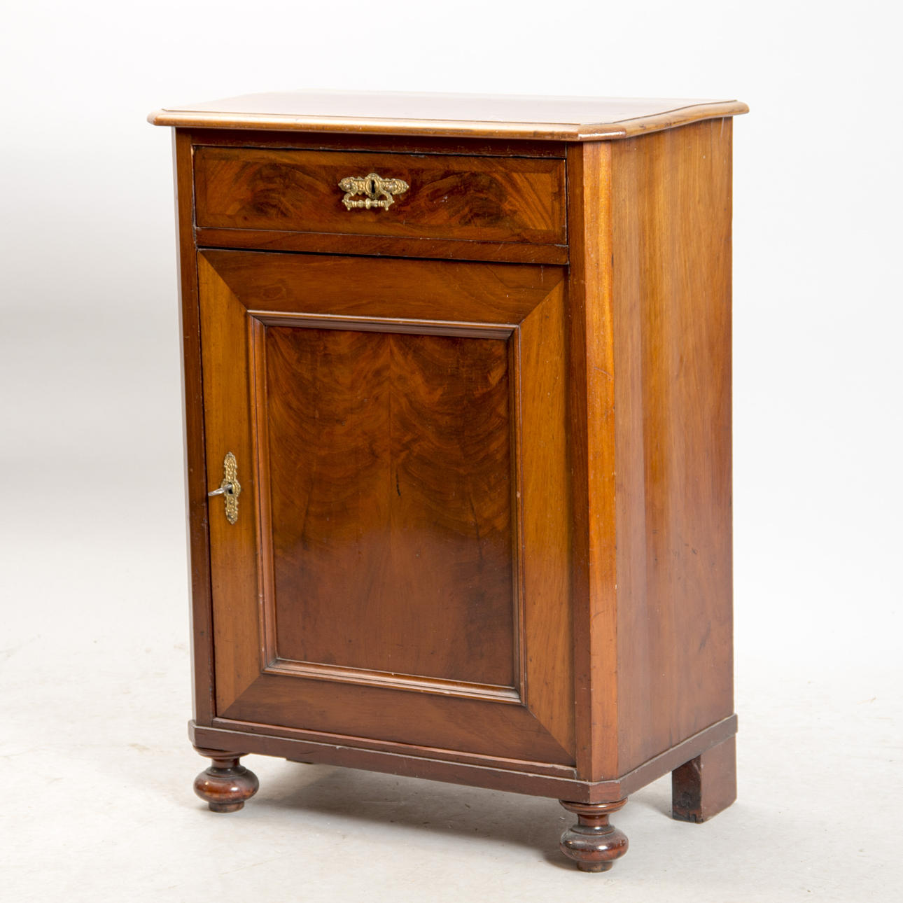 SKÅP MED LÅDA, mahogny, 1800/1900-tal.