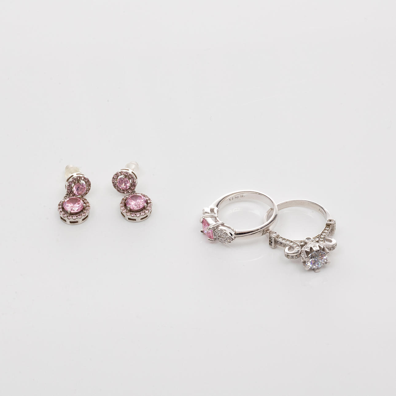 RINGAR & ÖRHÄNGEN, Sterlingsilver, Cubic zirkoner.