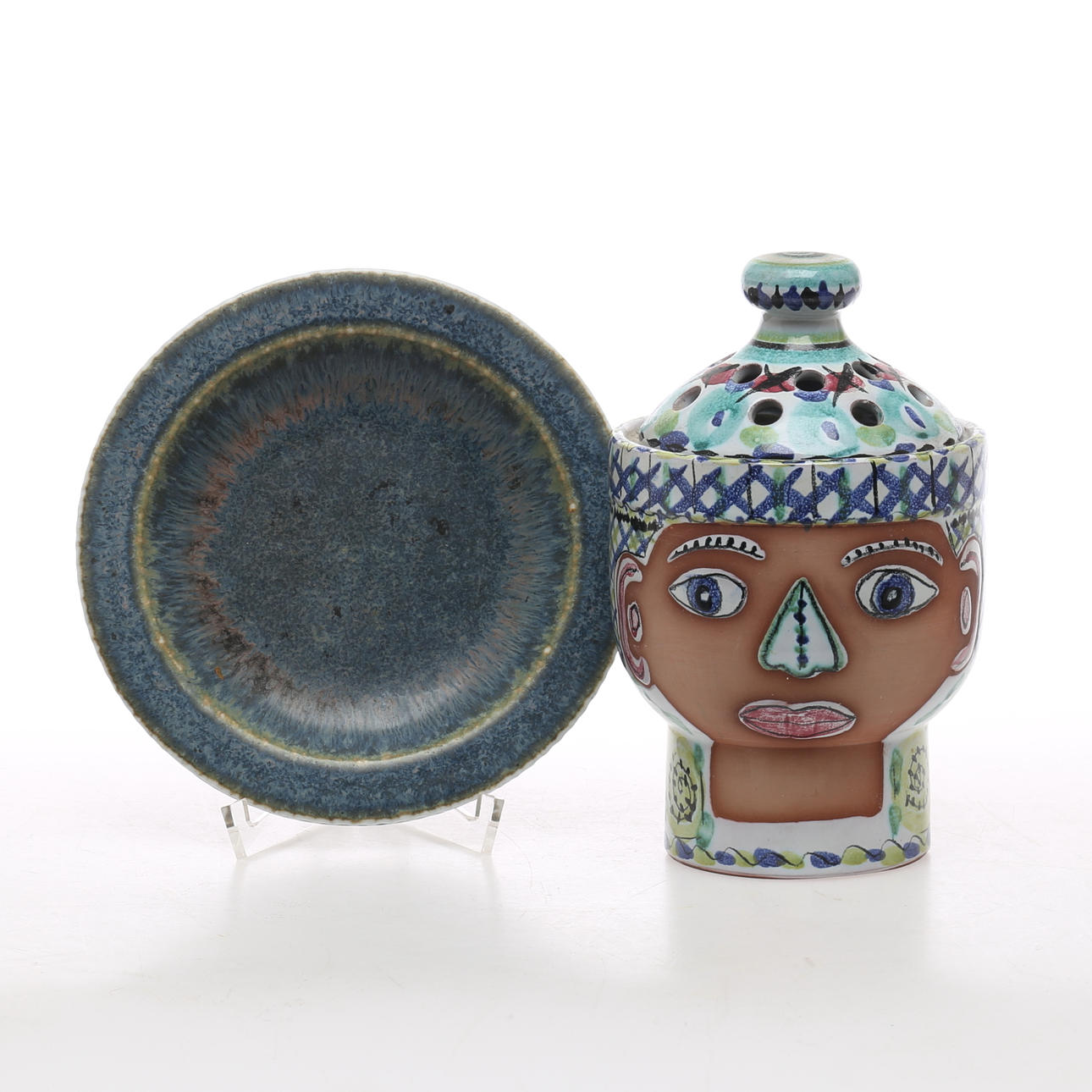 KERAMIK, askfat, Carl Harry Stålhane, potpurriurna, Jani keramik, 1900-talets mitt/andra hälft.