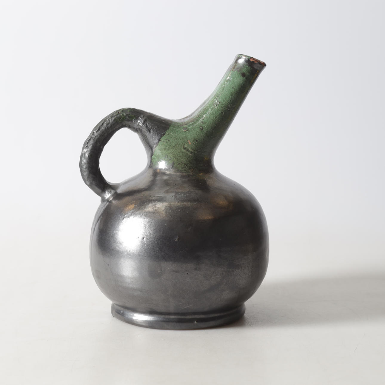 ALLAN EBELING. pitcher, glazed earthenware, Torshälla, monogram signed, 1930s.