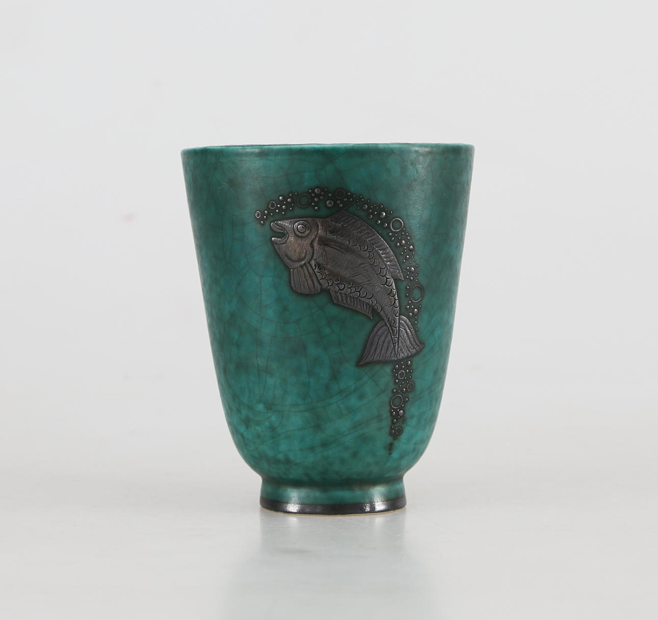 VAS, stengods, "Argenta", Wilhelm Kåge, Gustavsberg, 1900-tal.