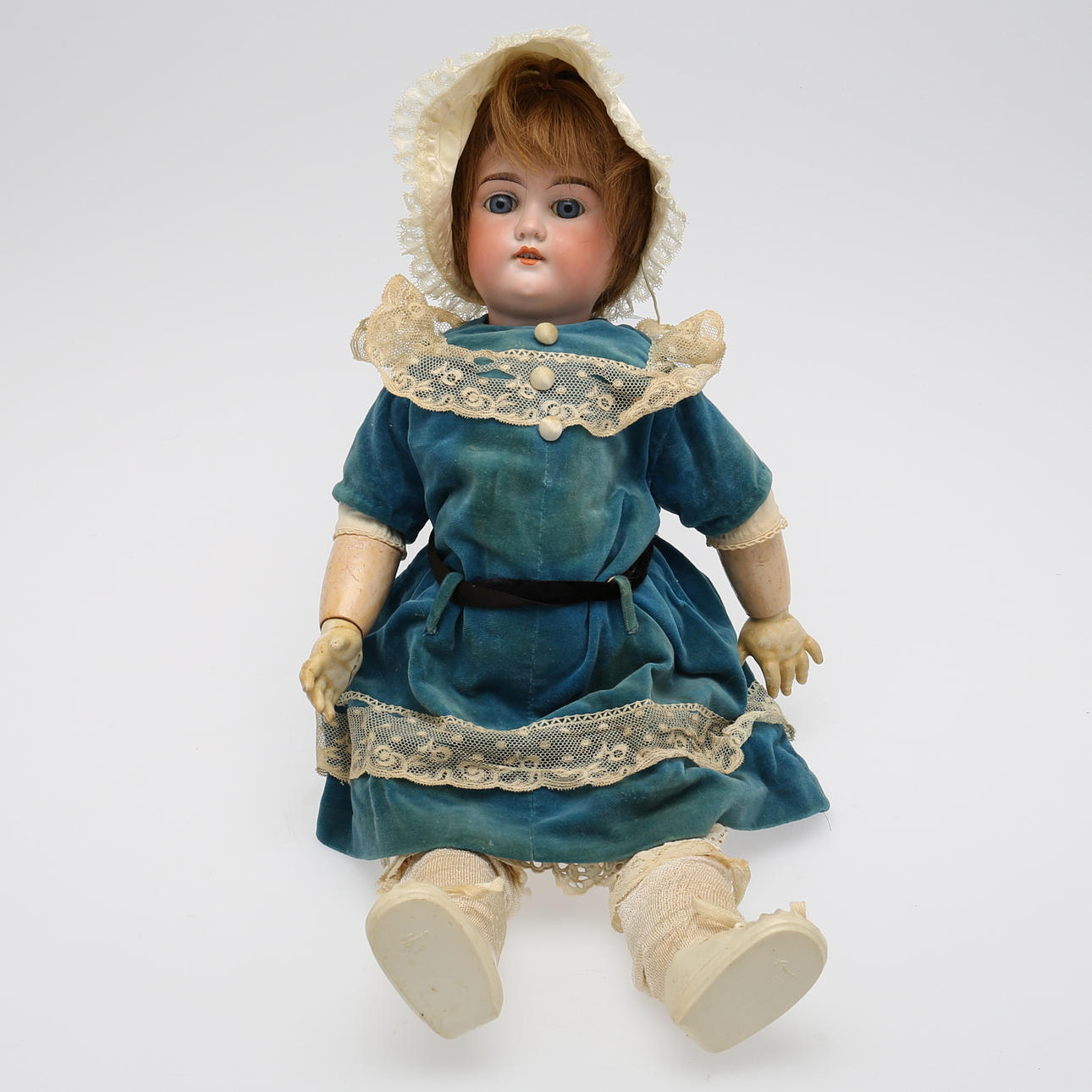 FLICKDOCKA, "Floradora", Armand Marseille, Tyskland, tidigt 1900-tal.