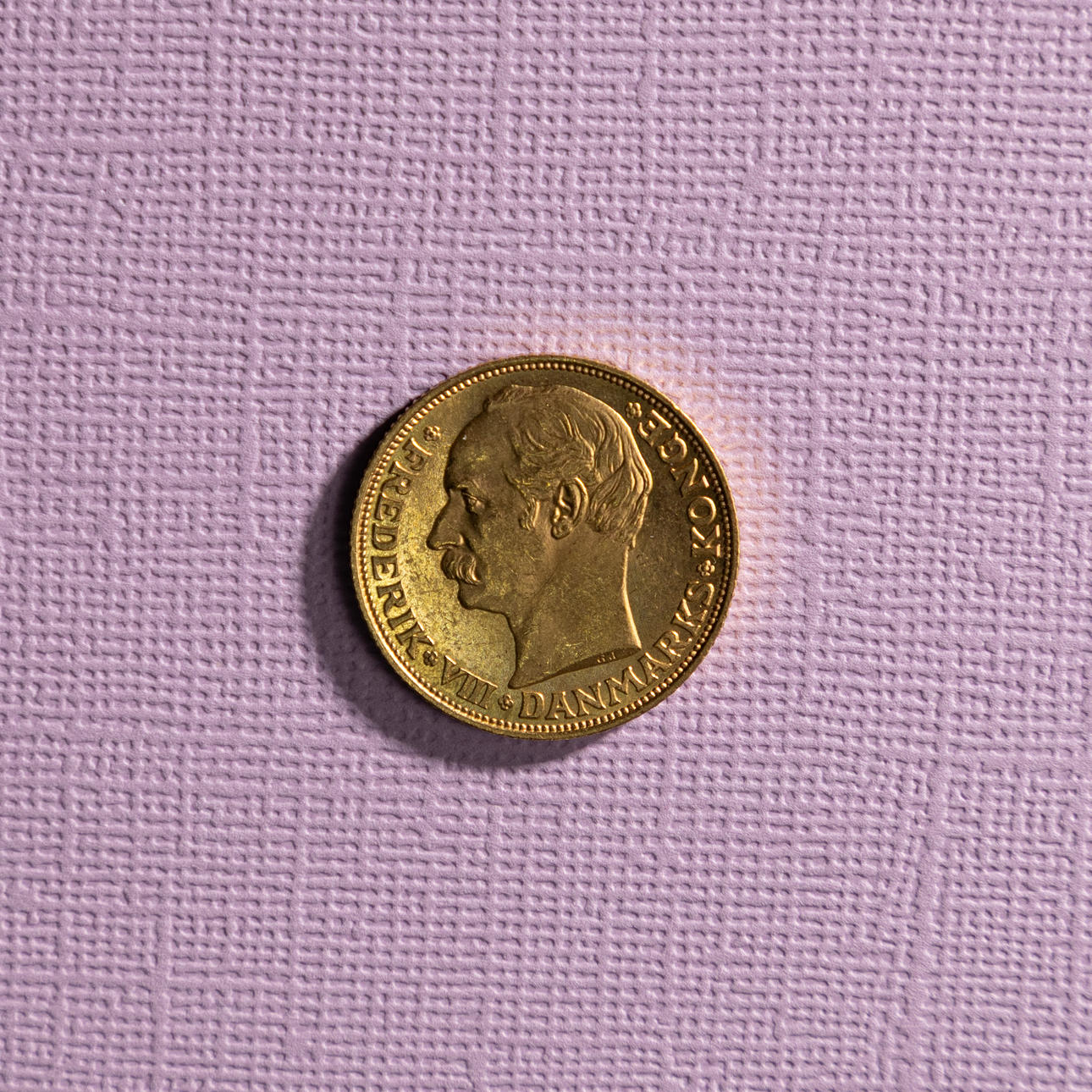 GULDMYNT. Danmark, 20 kronor, 1908.