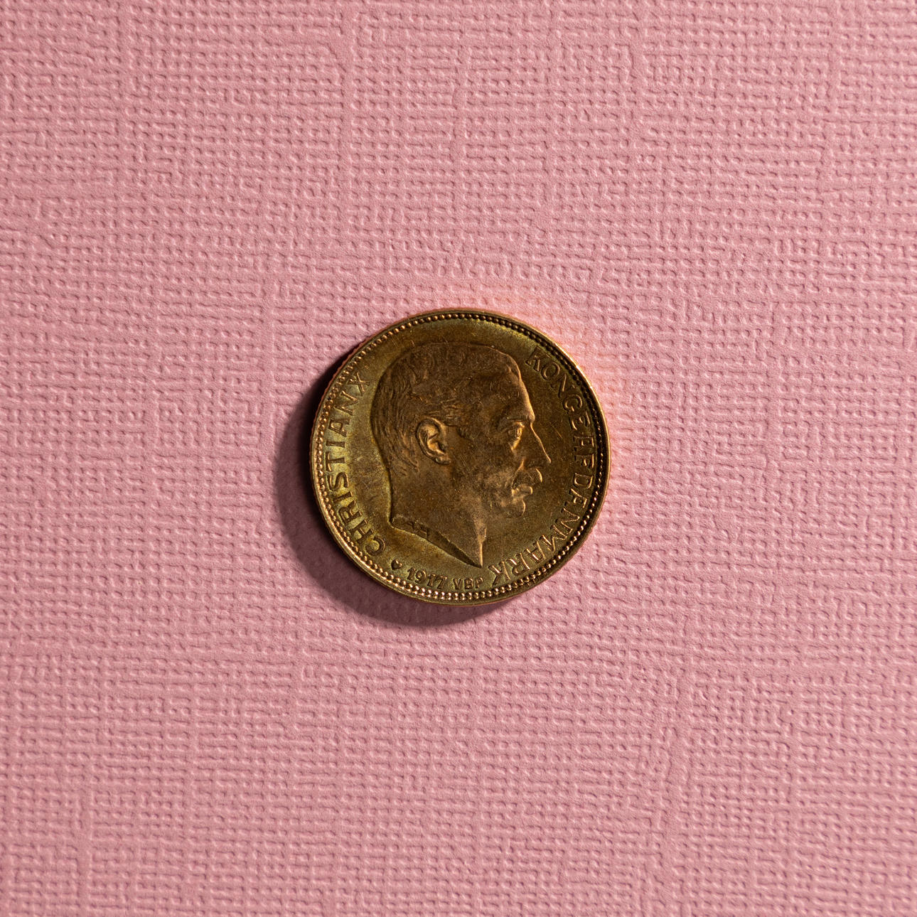 GULDMYNT. Danmark, 20 kronor, 1917.