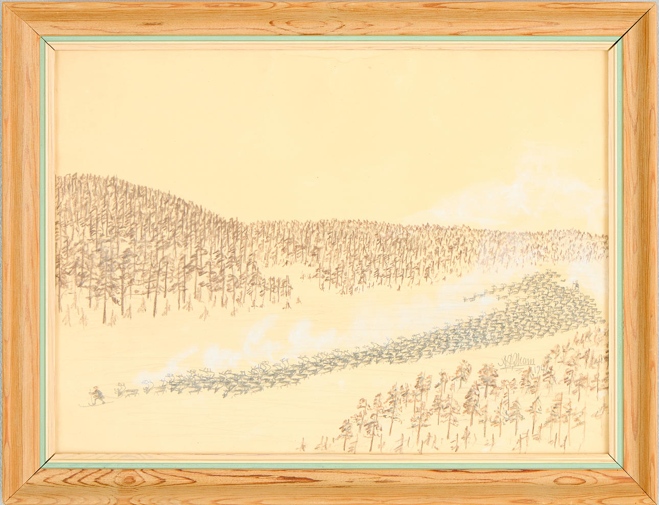 NILS NILSSON SKUM. Reindeer herd.