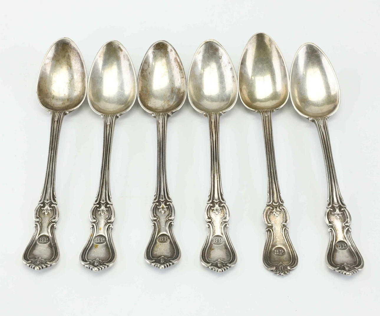 SKEDAR, 6 st, silver, Modell Olga, 1900-tal.