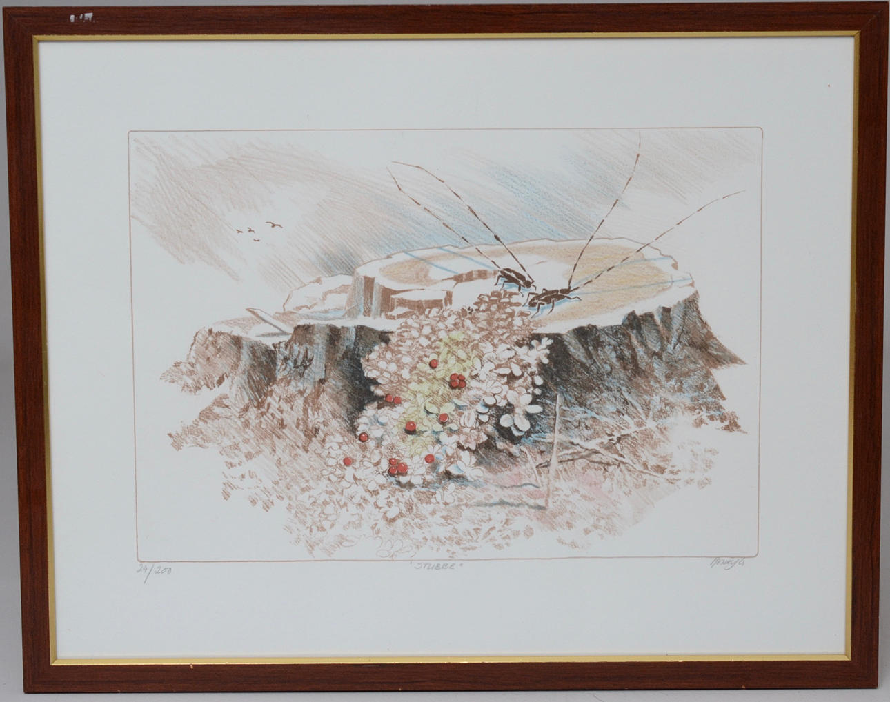 HENRY GUSTAVSSON. LITOGRAFI, "Stubbe".