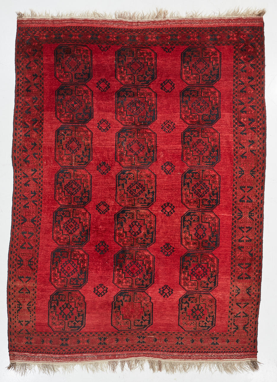 ORIENTAL CARPET, old, Afghan, approx. 293x215 cm.