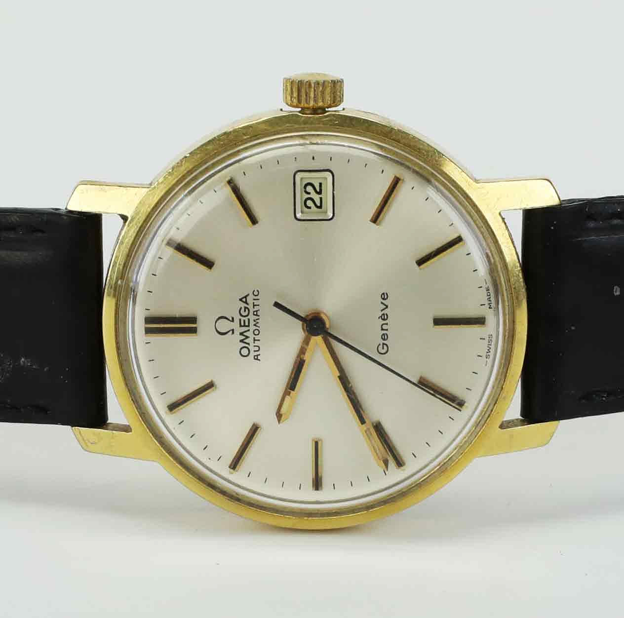 ARMBANDSUR, Omega Automatic Genève, Guld 18K.
