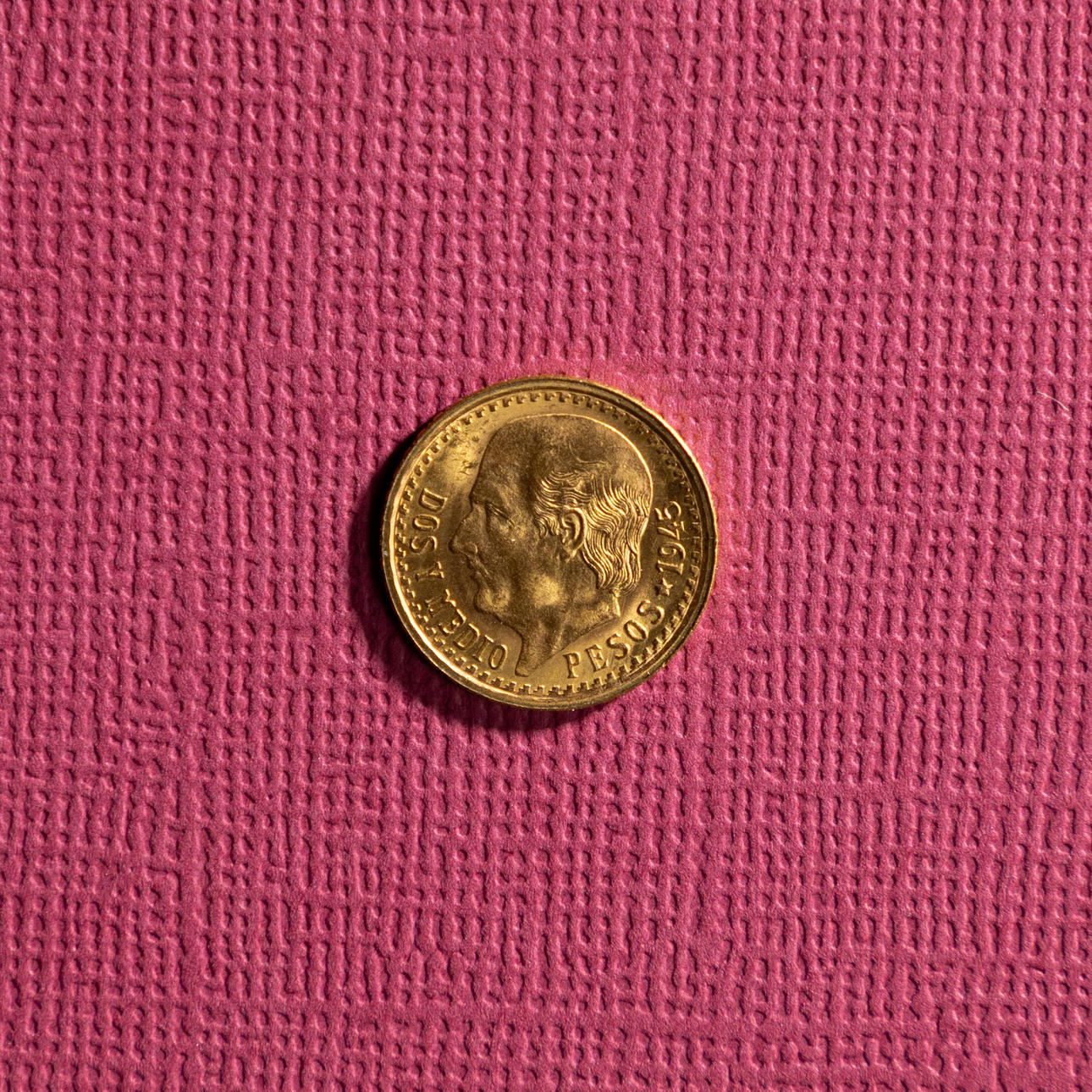 GULDMYNT. Mexico, 2 pesos, 1945.