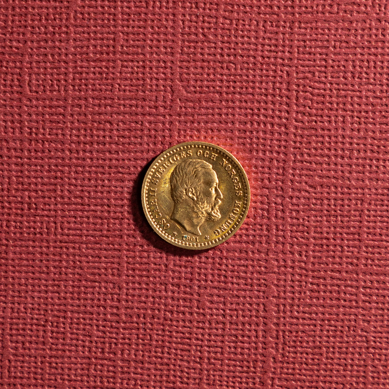 GULDMYNT. Sverige, 5 Kronor, 1901.