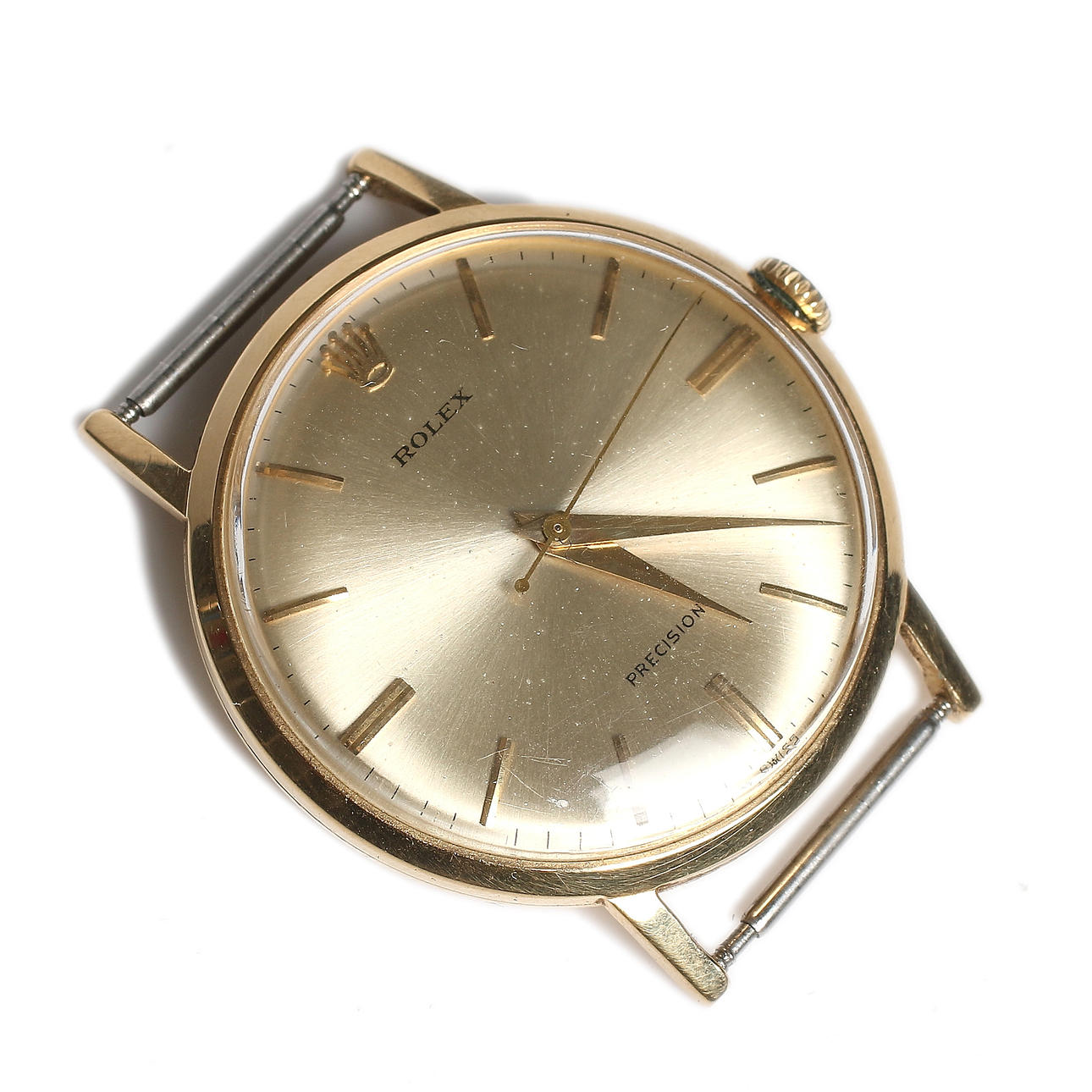 RELOJ DE PULSERA, oro 18k, precisión Rolex. 1960.
