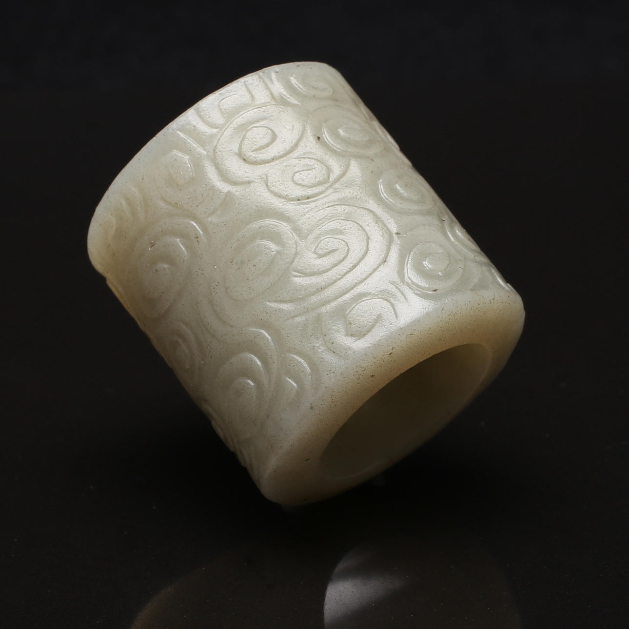 BÅGSKYTTERING, jade, Kina, 18/1900-tal.