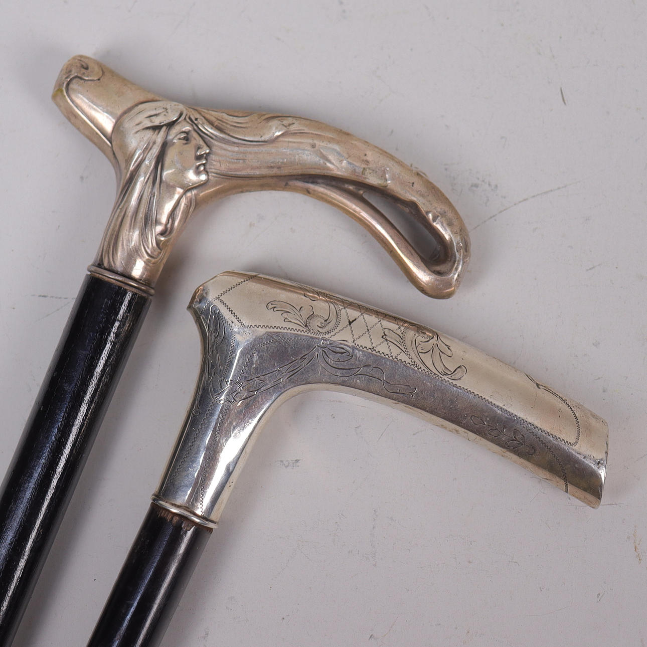 KÄPPAR, silverkrycka, jugend, 2 st.