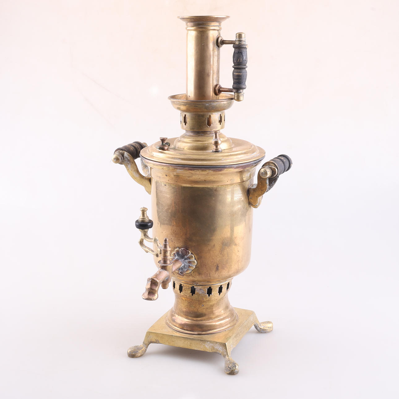 SAMOVAR, mässing, Ryssland, 18/1900-tal.