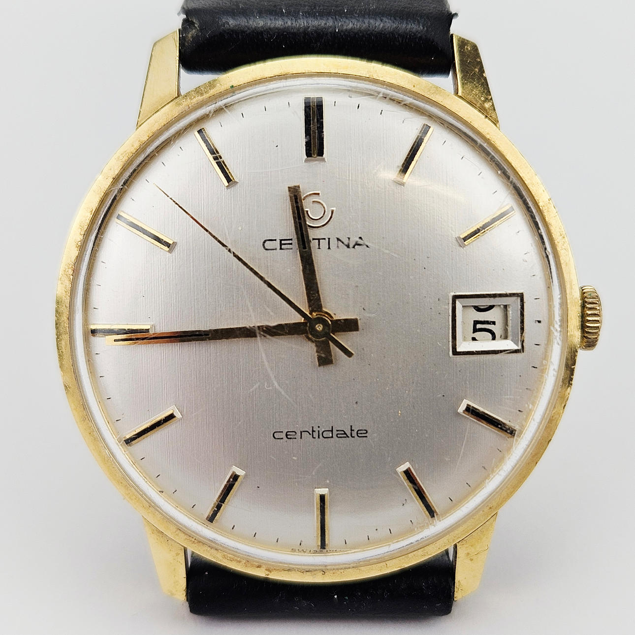 HERRARMBANDSUR, guld, 18K, Certina, Certidate.