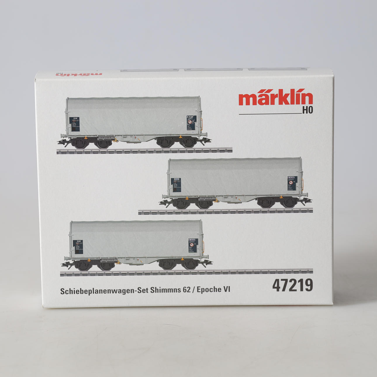 WAGON SET, 5 pcs. 48026, 47918, 47219 and 45806, H0, Märklin. Toys