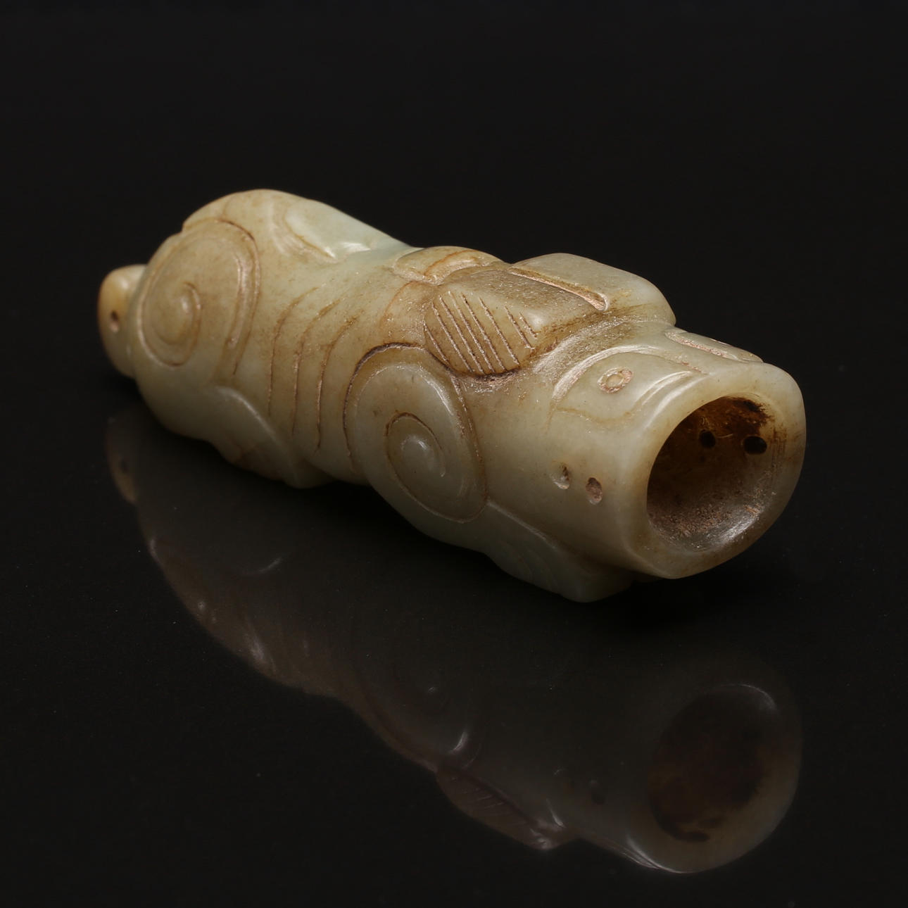 HÄNGE, jade, Kina, antagligen 18/1900-tal.