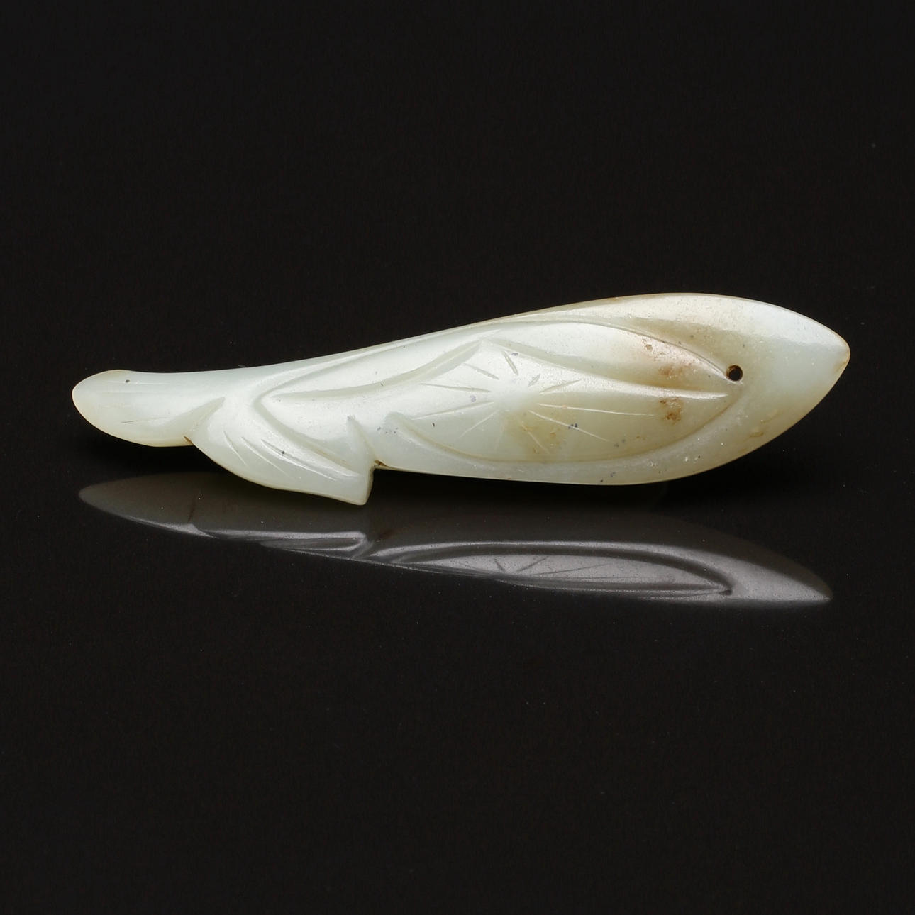 HÄNGE, jade, Kina, antagligen 18/1900-tal.