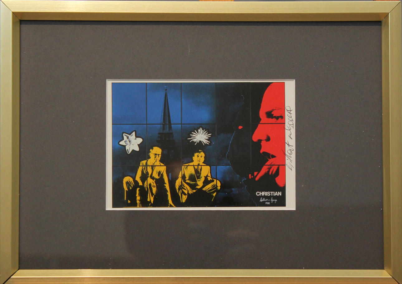 GILBERT&GEORGE. "Christian", Multipel. Signerad.