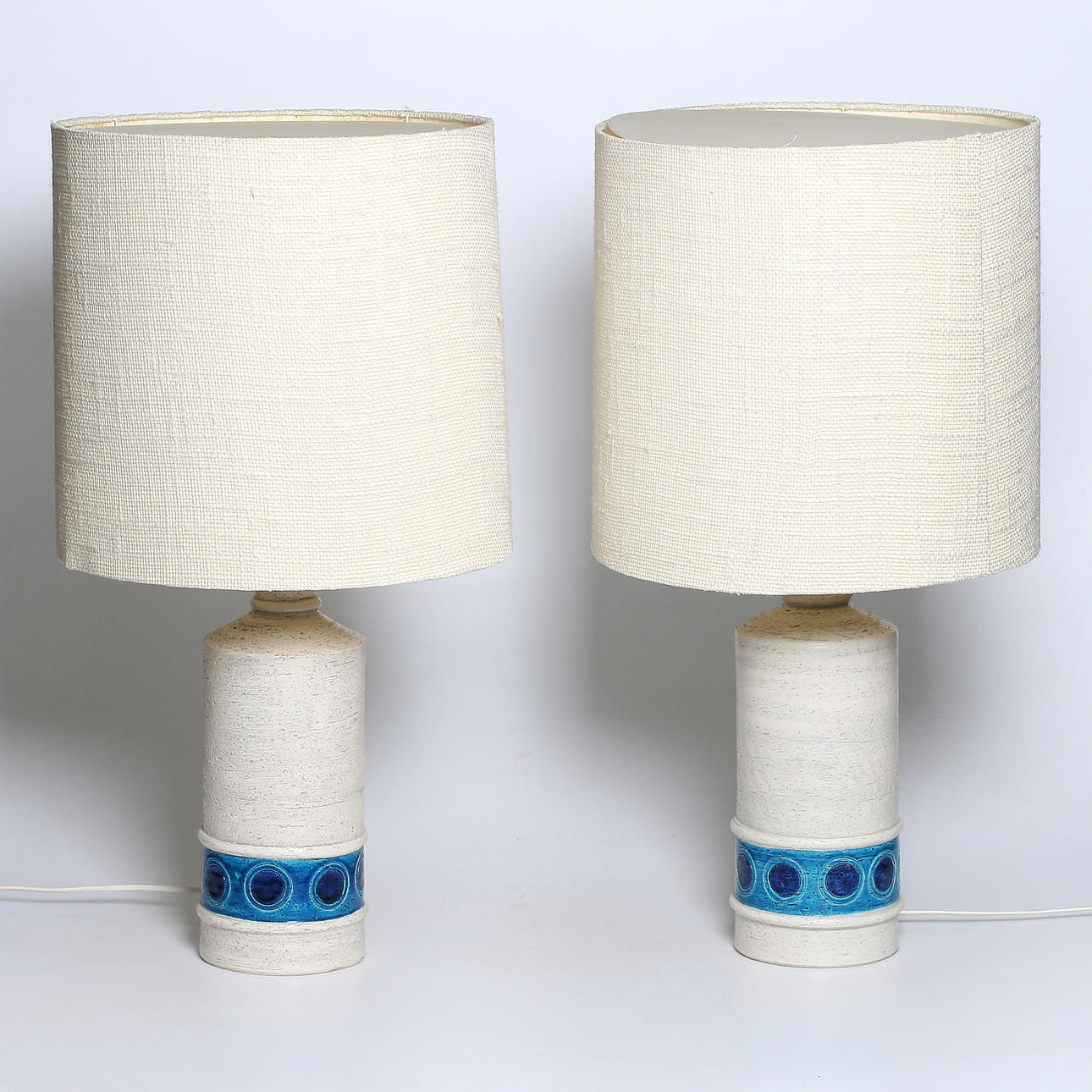 BORDSLAMPOR, ett par, keramik, Aldo Londi, Bitossi, Italien, för IKEA, 1970-tal.