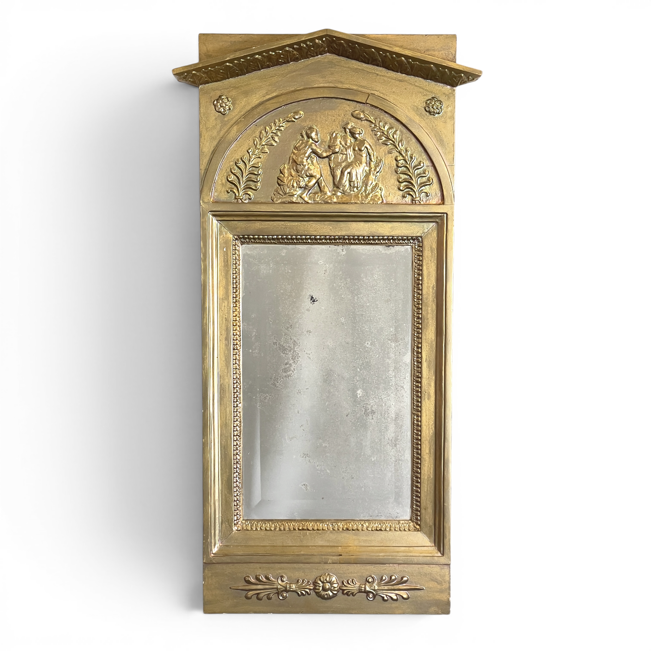 MIRROR, Empire style, bronzed.