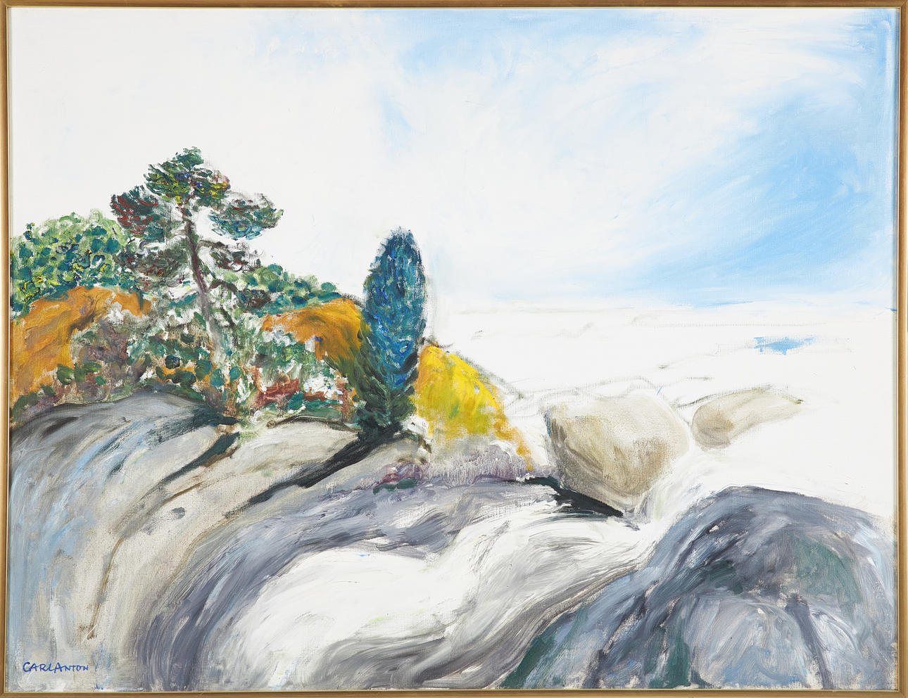CARL ANTON AXELSSON. Landscape, oil on canvas, signed. Art - Paintings ...