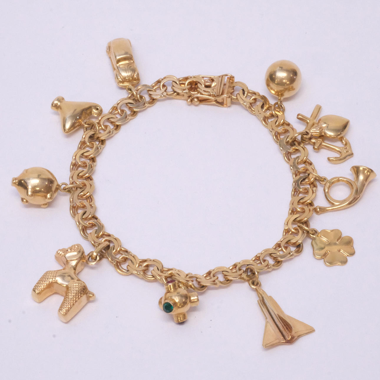 BERLOCKARMBAND, 18K GULD, BISMARCK.