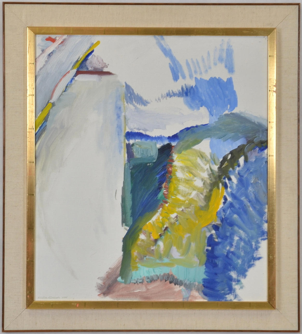 BIRGITTA LILJEBLADH. Olja på pannå.