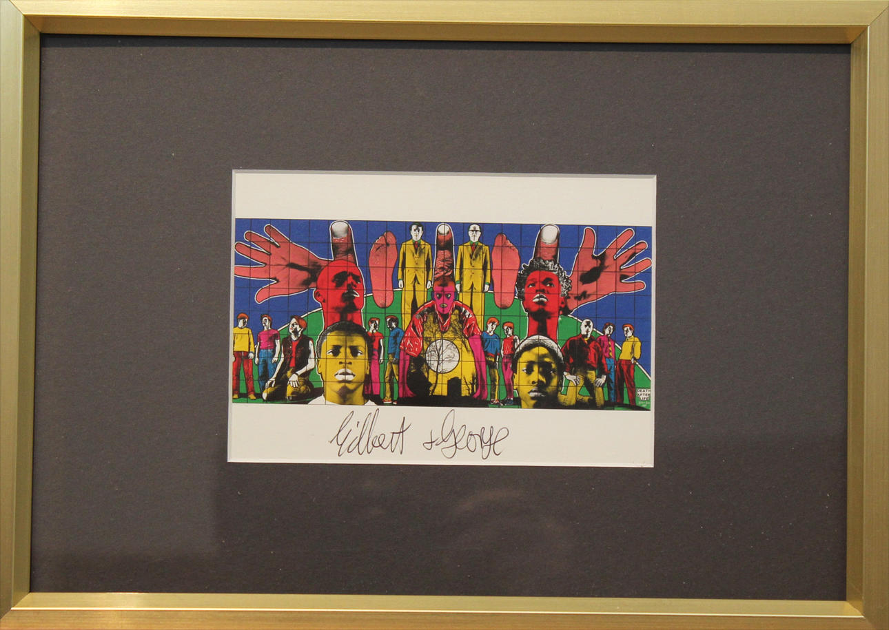 GILBERT&GEORGE. Ansikten och händer. Multipel. Signerad.