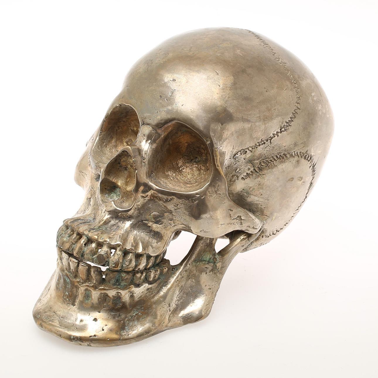 SKULPTUR, metall "Kranium".