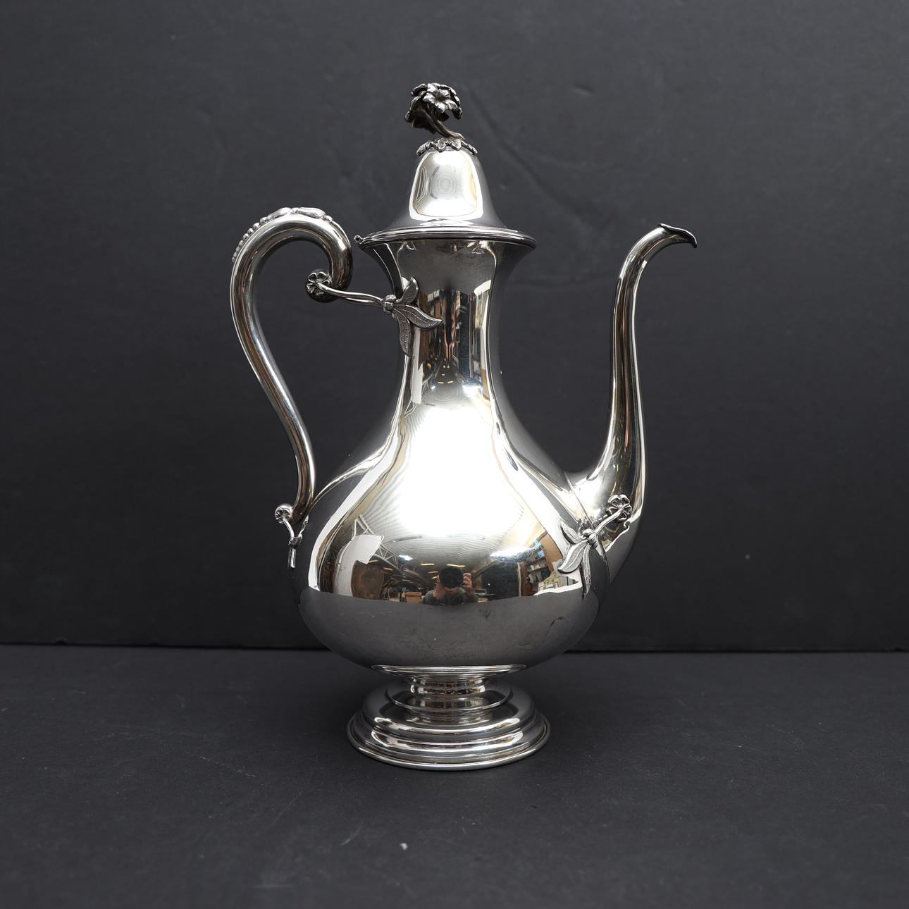 KAFFEKANNA, silver, SP, Linköping, 1880.