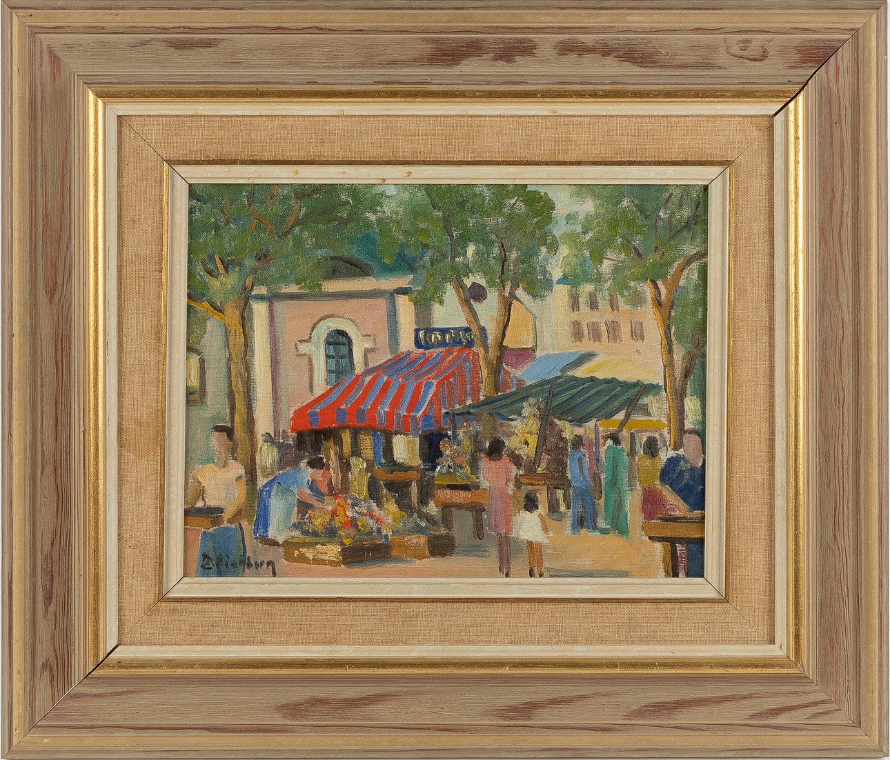JACK EICHBORN. Oil on panel, Cityscape, signed J Eichborn.