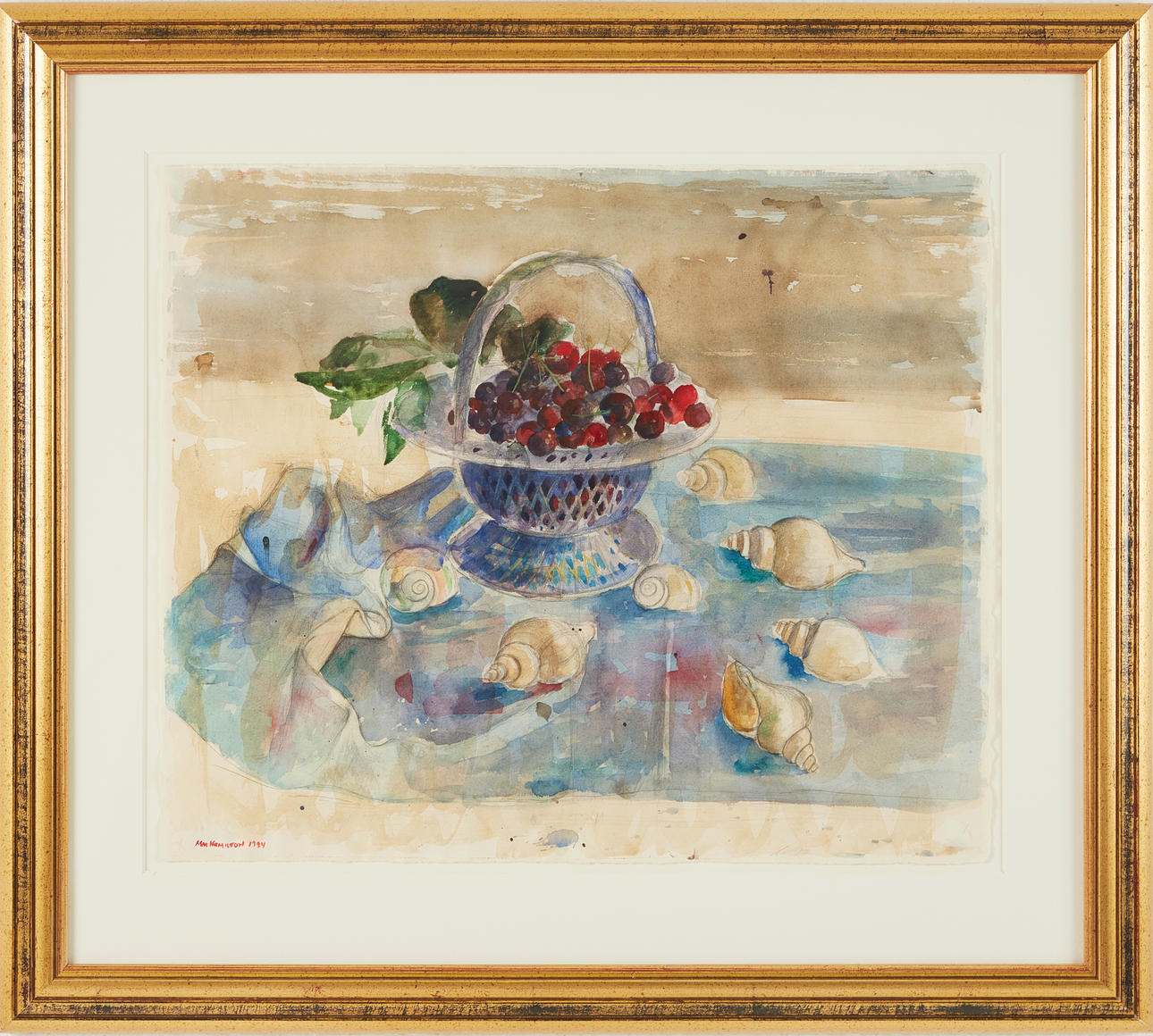 MAC HAMILTON (FÖDD 1952). Still life, watercolour on paper, signed and ...