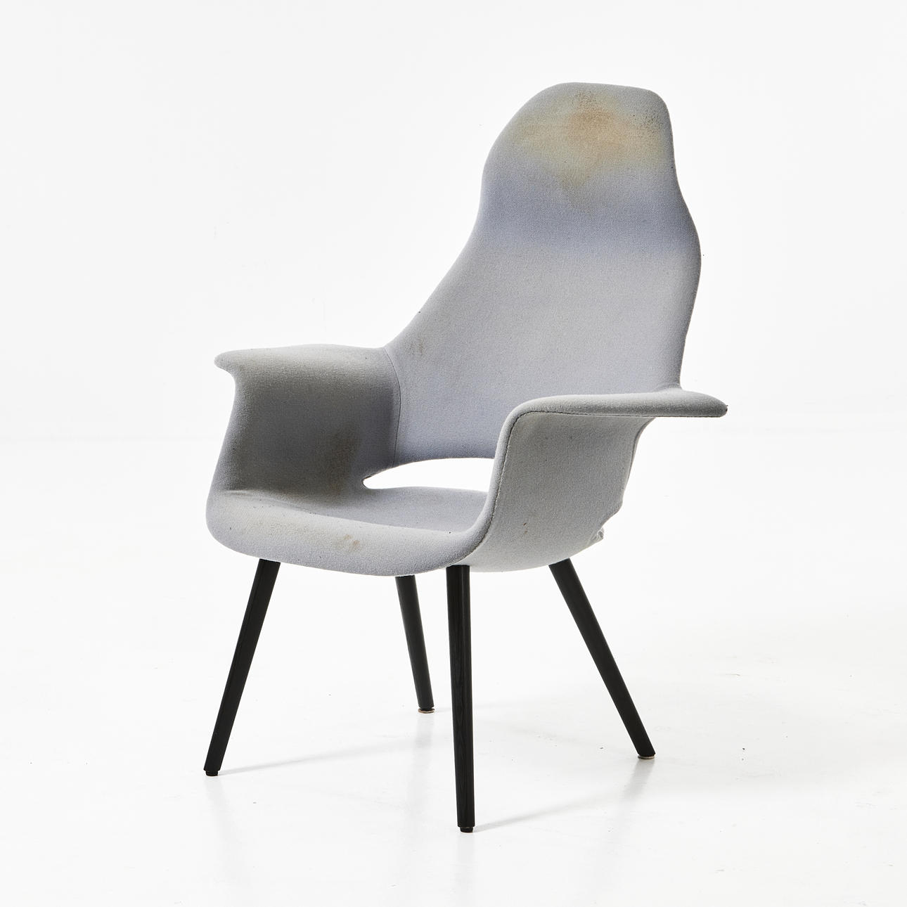 CHARLES EAMES & EERO SAARINEN. Fåtölj, "Organic highback", märkt, Vitra.