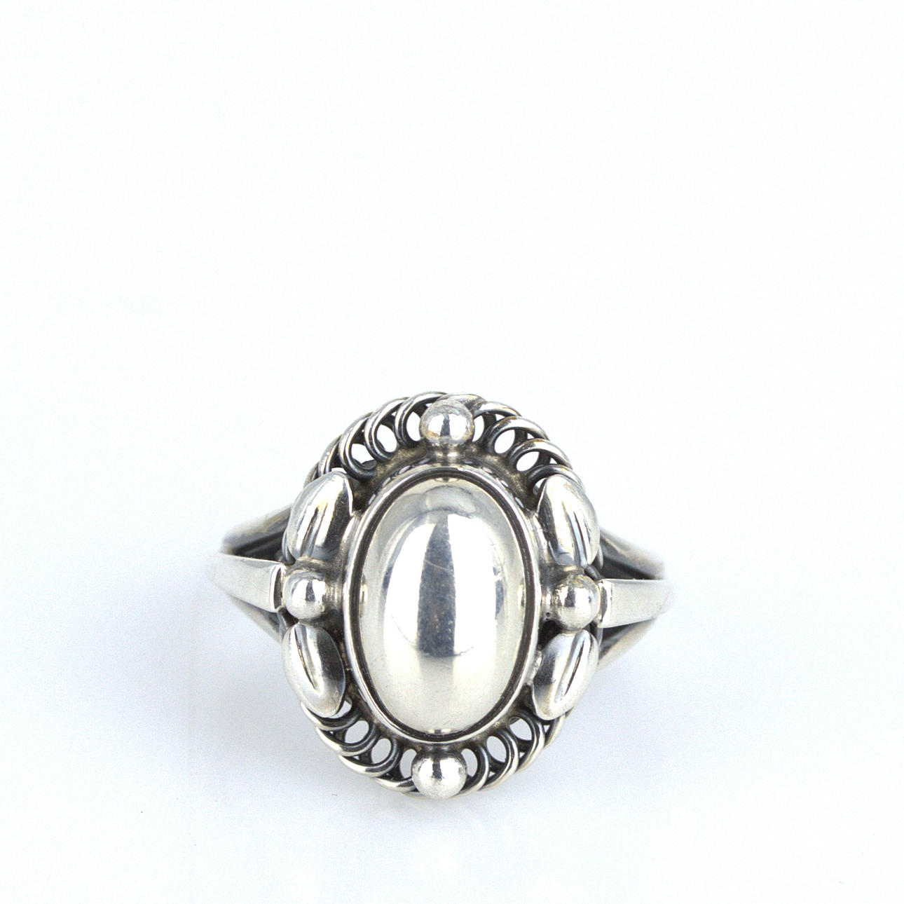 GEORG JENSEN. Ring, silver, "Moonlight blossom", Danmark.
