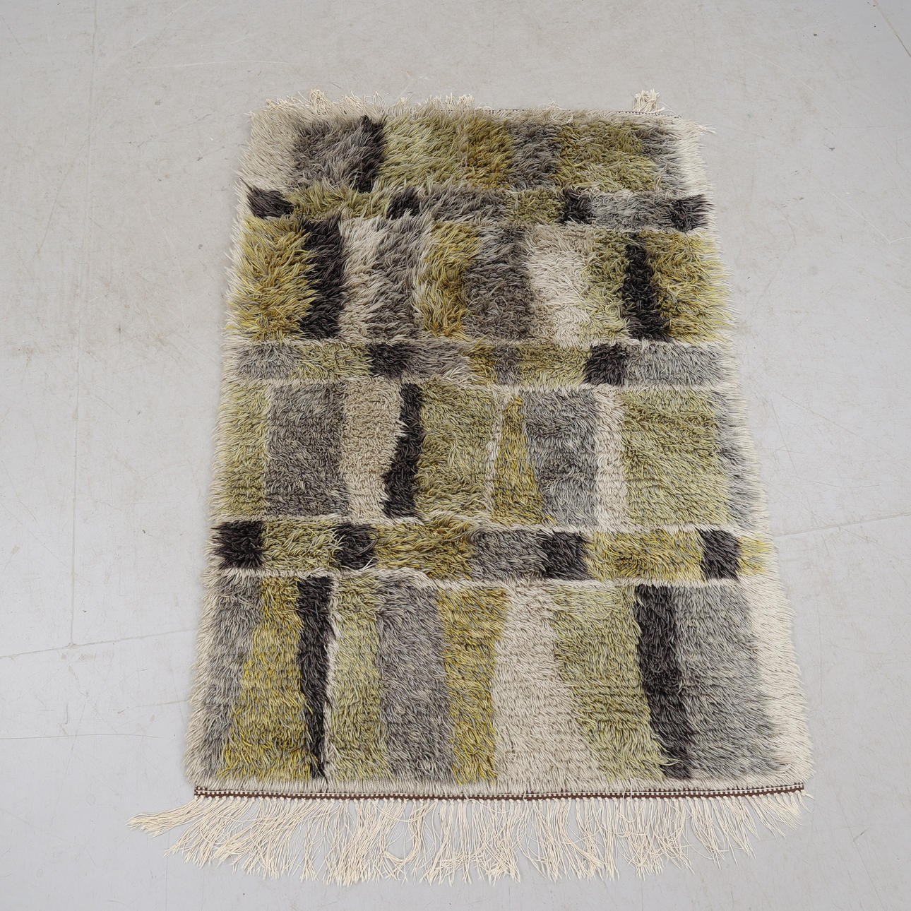 Rya rug, approx. 150 cm x approx. 100 cm.